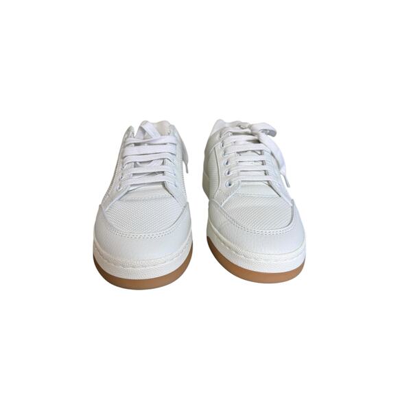 Saint Laurent NIB SL/61 Lace-Up Leather Sneakers in White Size 37.5 - Picture 5 of 16